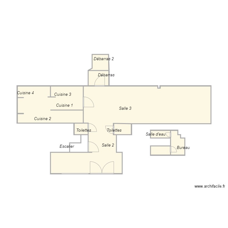 Croquis PUNTA CANA. Plan de 8 pièces et 38 m2