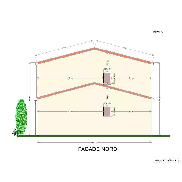 modiif facade. Plan de modiif facade. Plan de