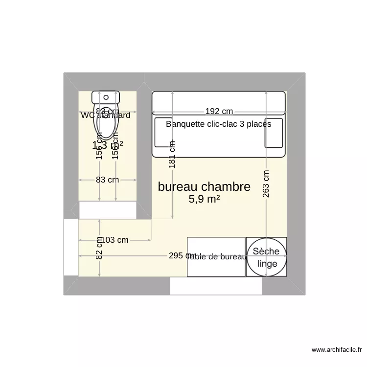 bureau ext&eacute;rieur rinxent modif. Plan de 