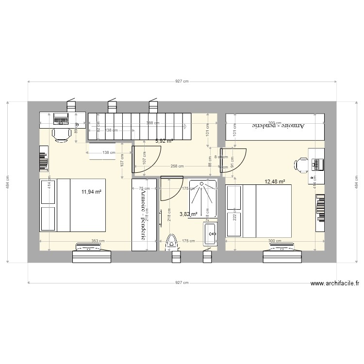 Etage AA. Plan de 0 pièce et 0 m2