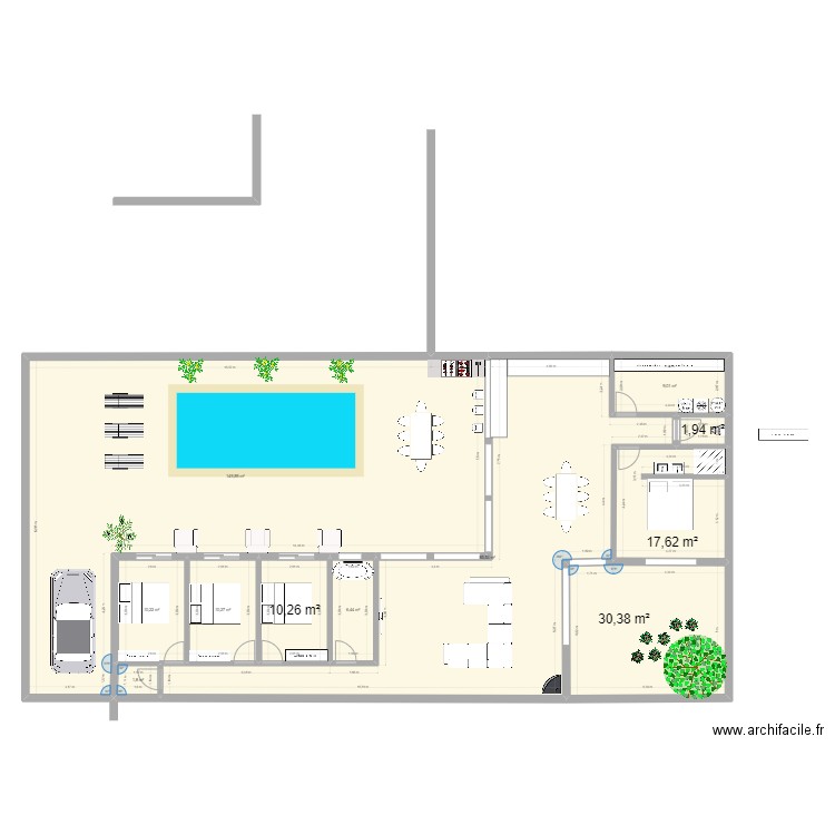 Maison de plage Mimizan V2. Plan de 0 pièce et 0 m2