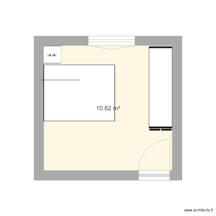 chambre. Plan de 0 pièce et 0 m2