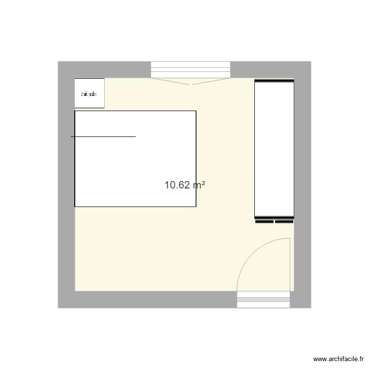 chambre. Plan de 