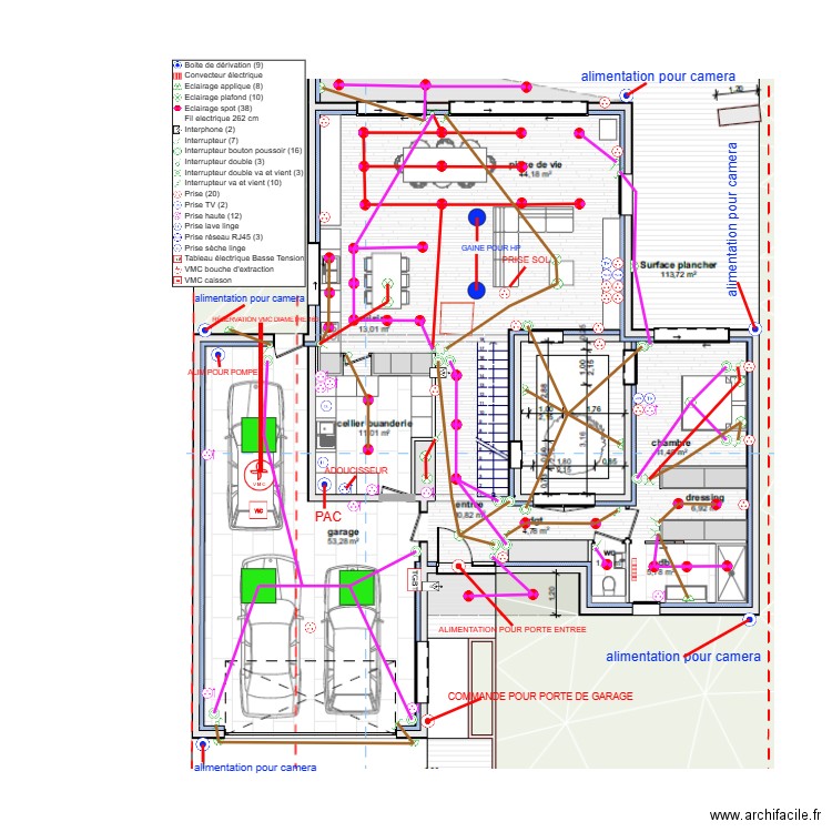 GHIZZO-RDC-PLAN ELECTRIQUE. Plan de 0 pièce et 0 m2