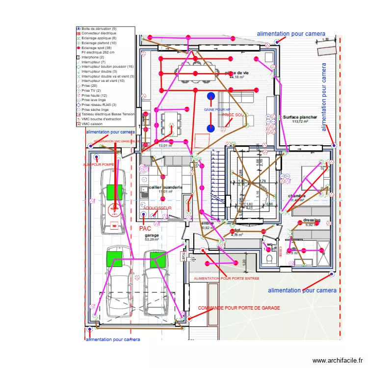 GHIZZO-RDC-PLAN ELECTRIQUE. Plan de 