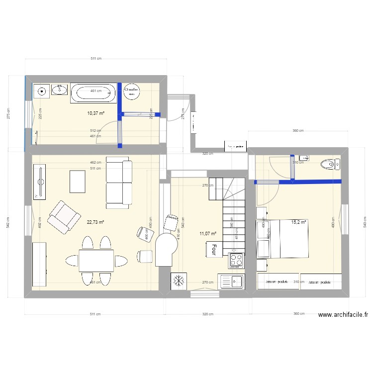 appart 5 - 60m² + duplex. Plan de 0 pièce et 0 m2