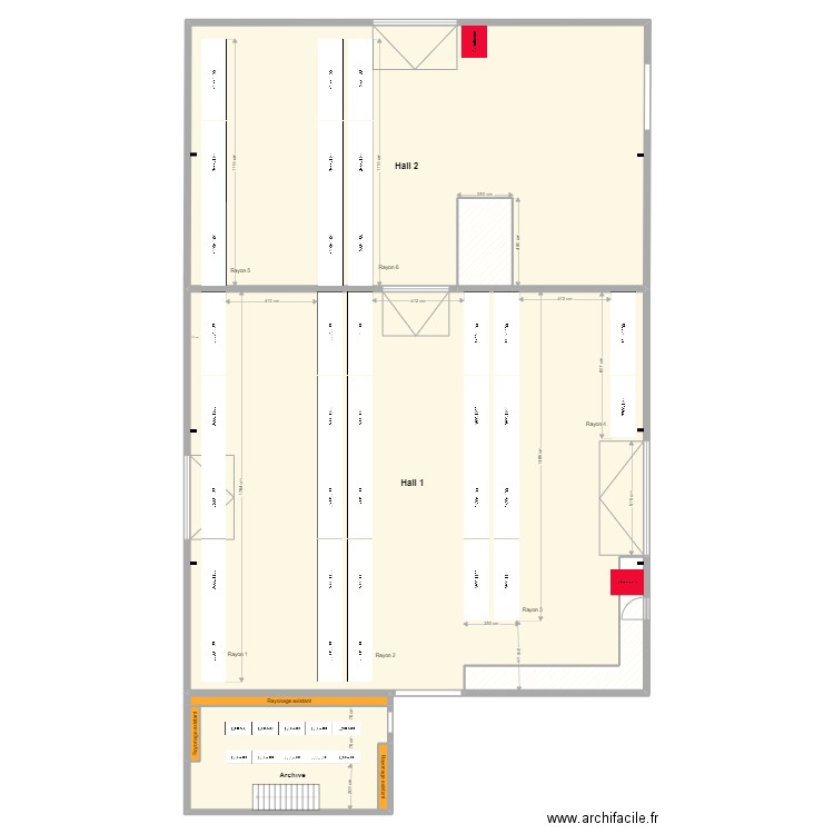 DUC. Plan de 8 pièces et 656 m2