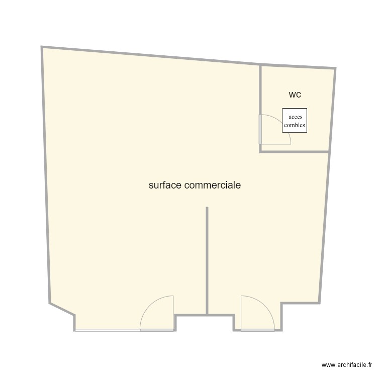 mairie am2 1178. Plan de 1 pièce et 41 m2