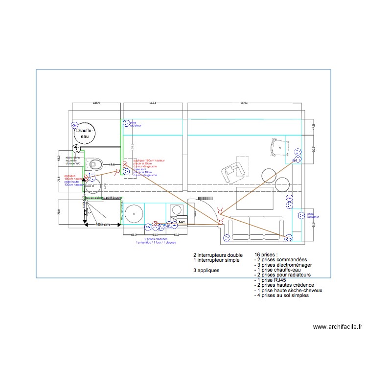 Tassigny plan électrique. Plan de 0 pièce et 0 m2