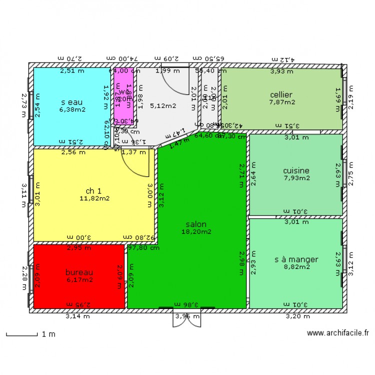 maison. Plan de 0 pièce et 0 m2