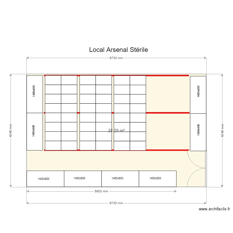 CH Bastia Arsenal Stérile 3. Plan de 0 pièce et 0 m2