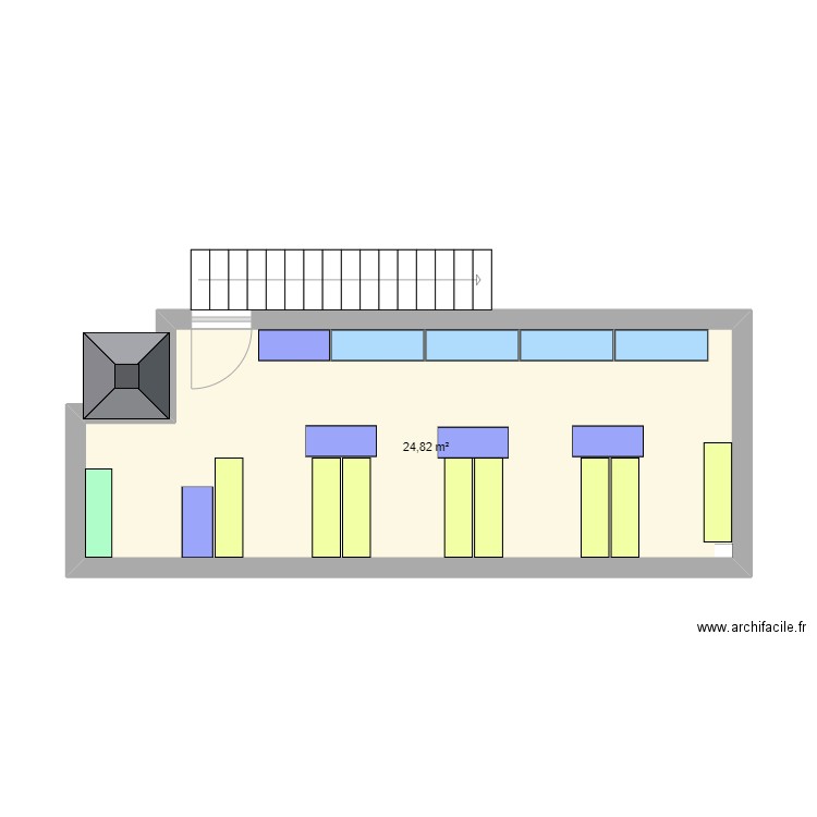 Mezzanine après. Plan de 0 pièce et 0 m2