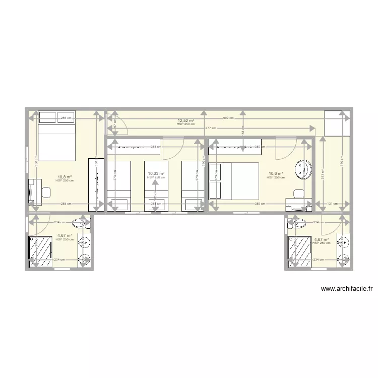 Maison container 2. Plan de 