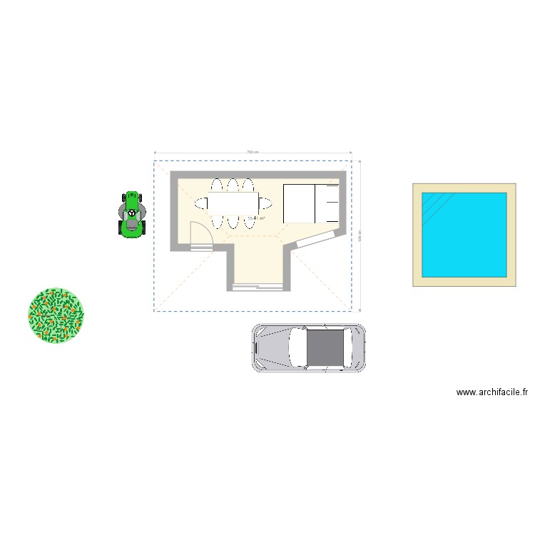eaasi. Plan de 0 pièce et 0 m2