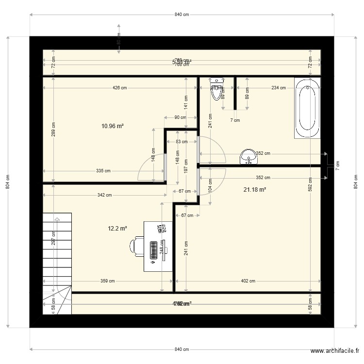 Grossi étage 3. Plan de 0 pièce et 0 m2