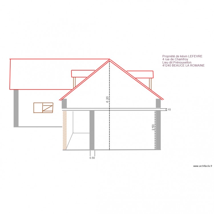 pignon 2. Plan de 0 pièce et 0 m2