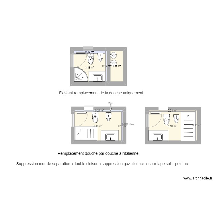 SDB 89. Plan de 0 pièce et 0 m2