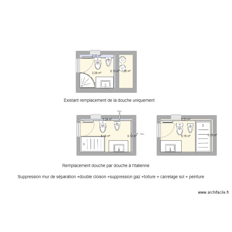 SDB 89. Plan de 10 pièces et 16 m2