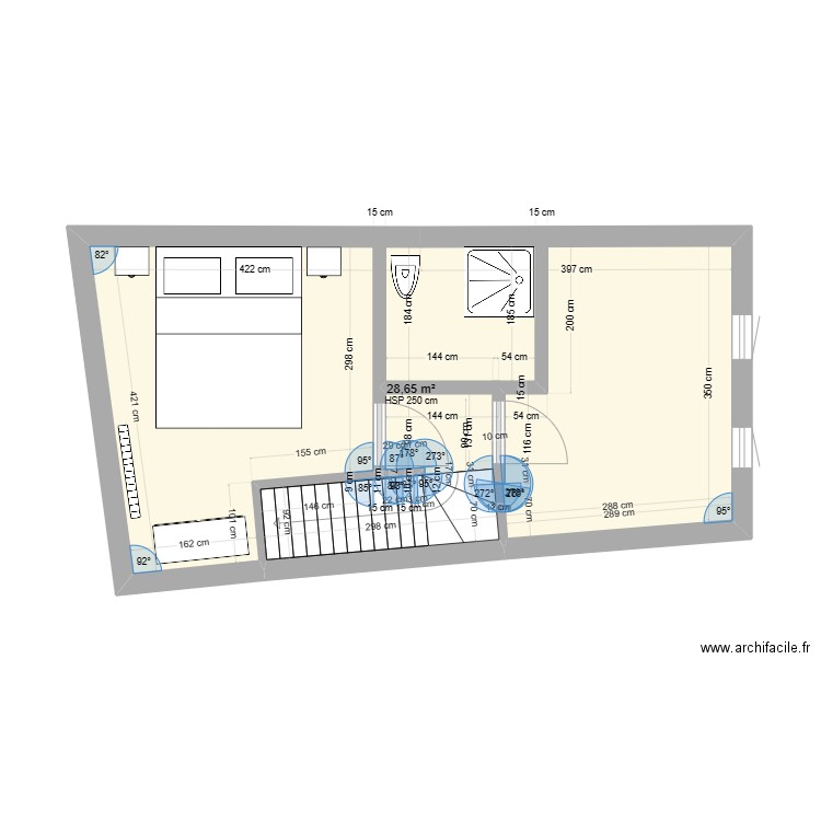 etagefinal. Plan de 1 pièce et 29 m2