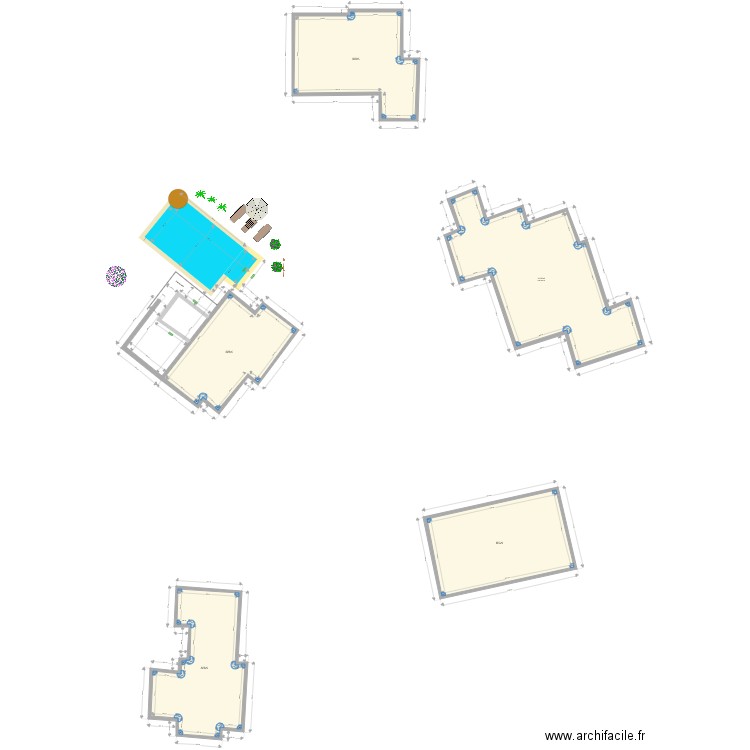 Plan de Masse Valbonne. Plan de 5 pièces et 462 m2