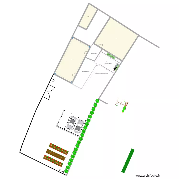 Plan 3 Sainte gemmes sur loire. Plan de 3 pièces et 175 m²