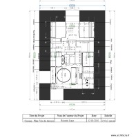 PLAN  DE CUISINE VUE DE DESSUS 