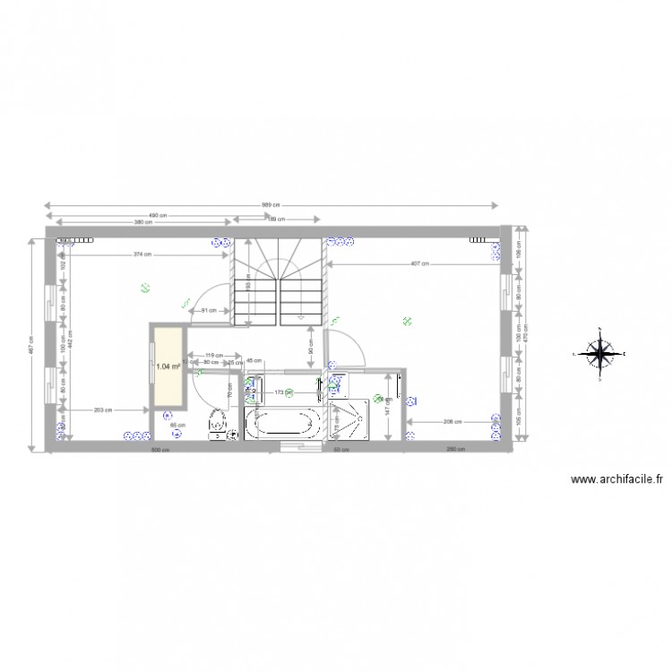 Olivier premier V2escalier U SANS buanderie. Plan de 0 pièce et 0 m2