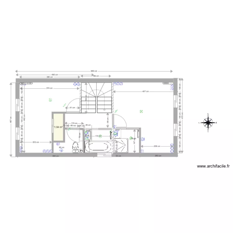 Olivier premier V2escalier U SANS buanderie. Plan de 