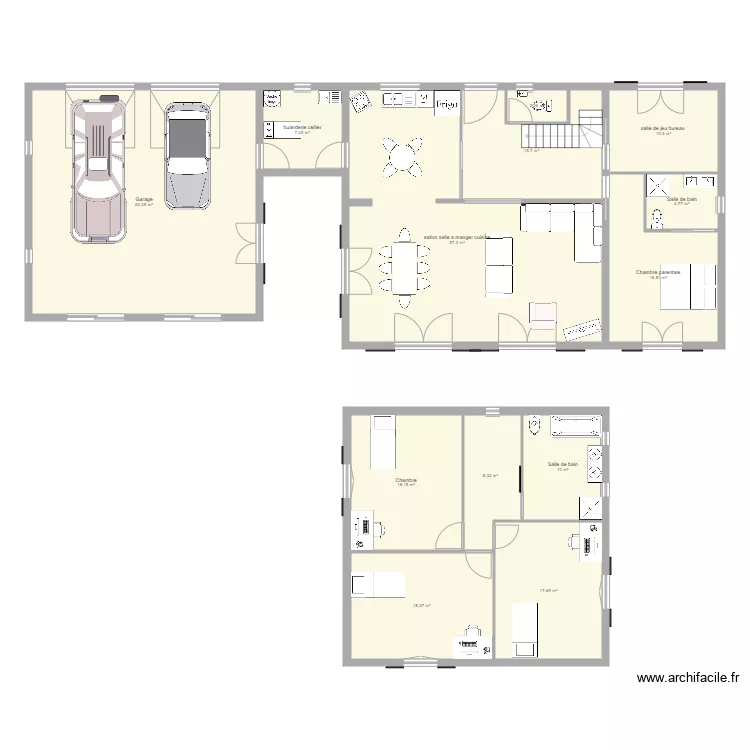 maison RAB 1. Plan de 