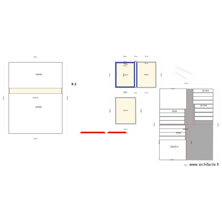 pouvelle. Plan de 0 pièce et 0 m2