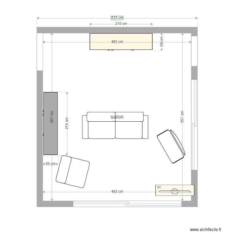 NOUVEAU SALON. Plan de 0 pièce et 0 m2