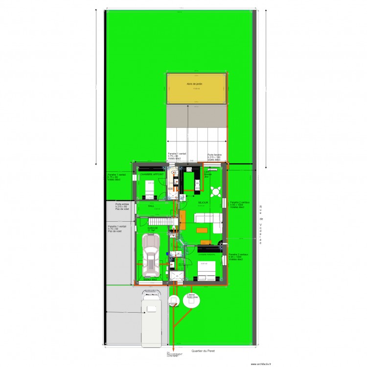 BUNGALOW 6. Plan de 0 pièce et 0 m2