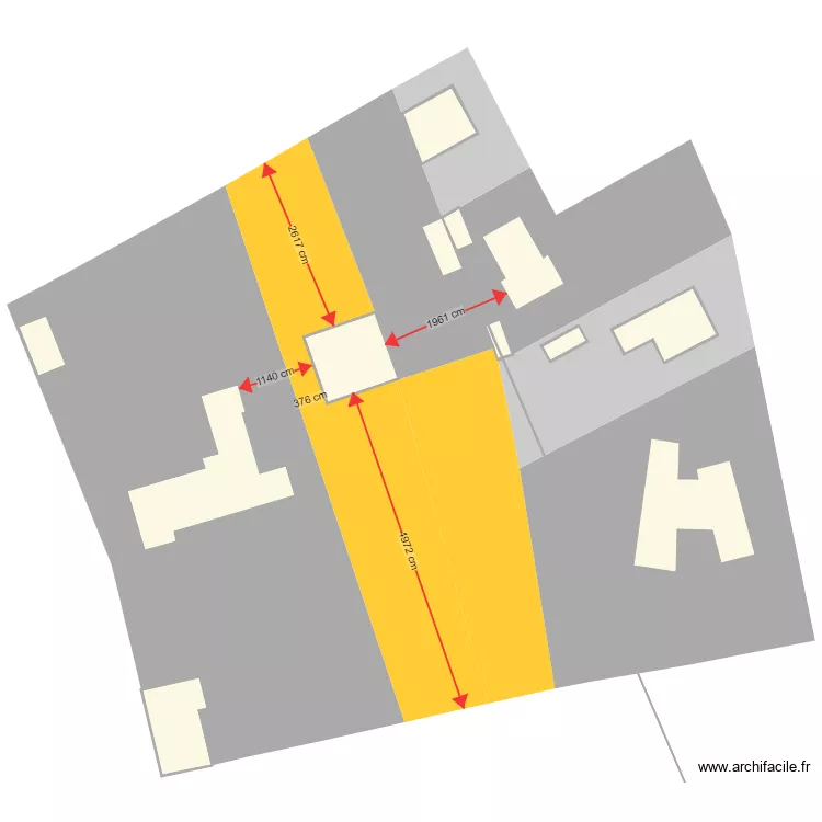 Plan de masse avec voisins. Plan de Plan de masse avec voisins. Plan de