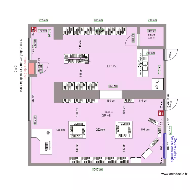 EVAC LE CELLIER AVANT TRAVAUX. Plan de EVAC LE CELLIER AVANT TRAVAUX. Plan de
