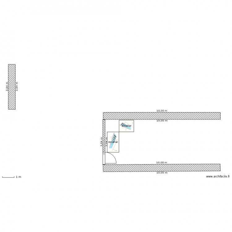 escalier grange V2. Plan de 0 pièce et 0 m2