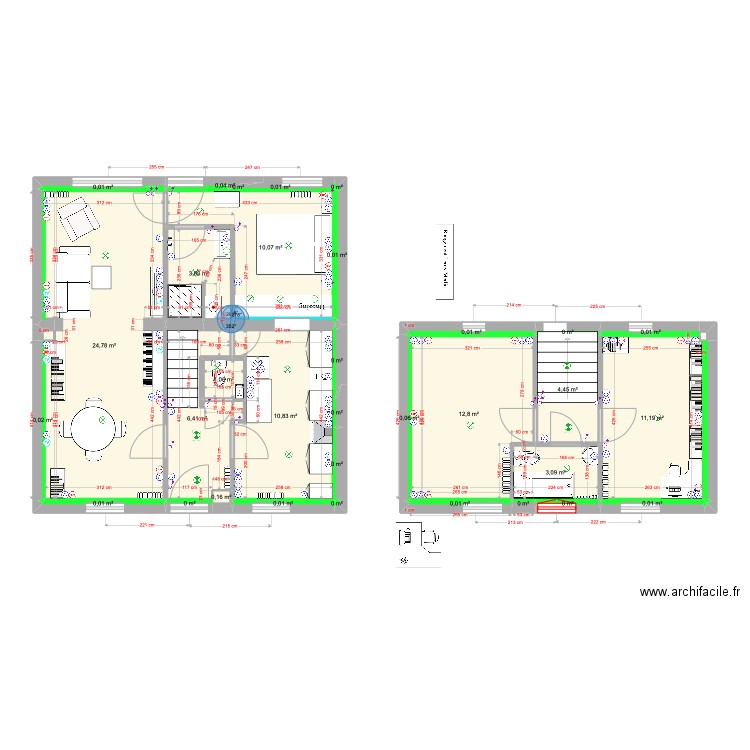 DamousRéflexions10. Plan de 35 pièces et 89 m2