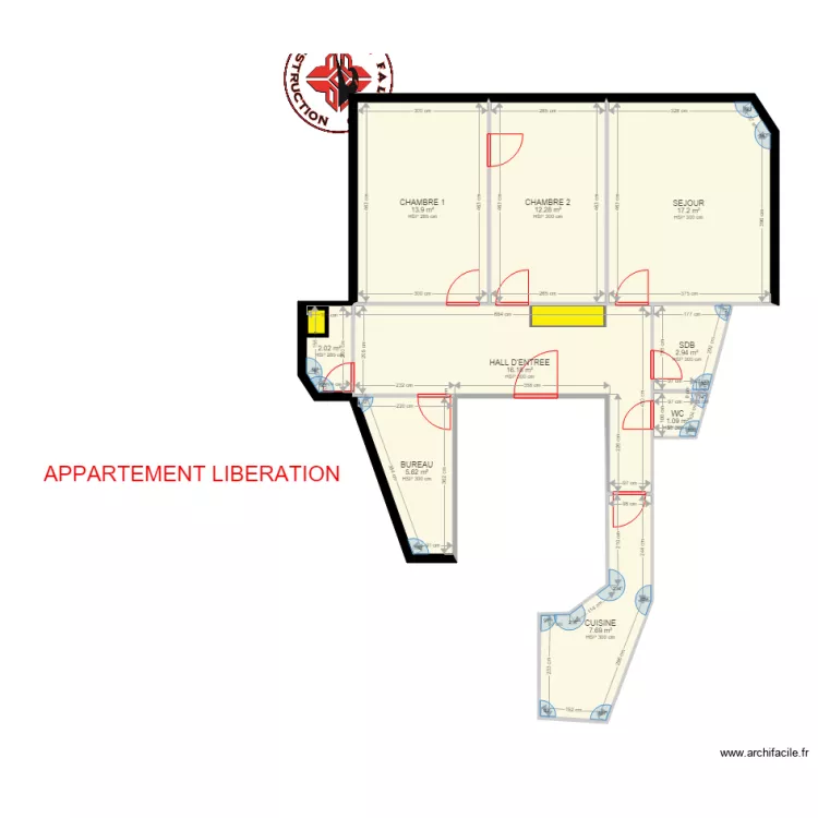 3PCS LIBERATION. Plan de 