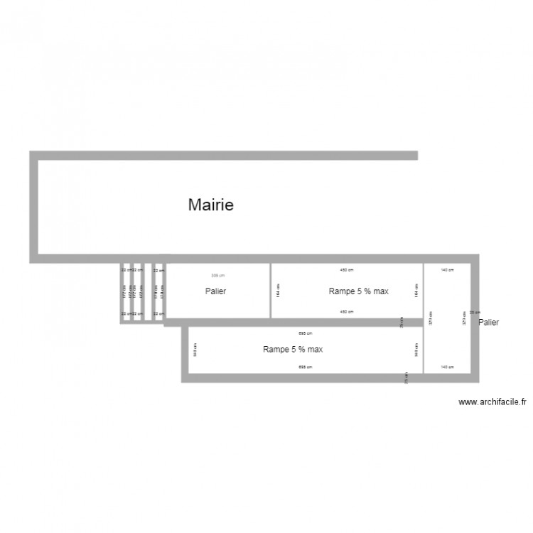 Rampe mairie de Saint Pouange. Plan de 0 pièce et 0 m2