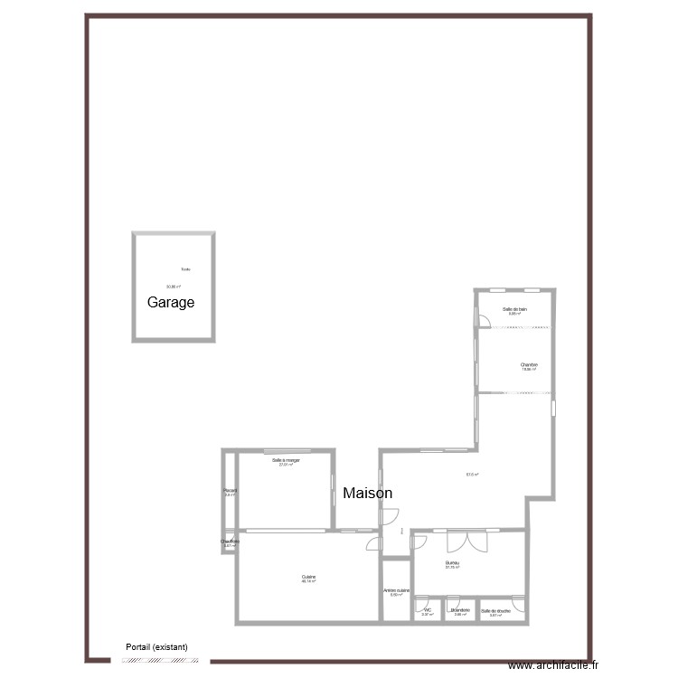 roncq total pour demande travaux bardage. Plan de 0 pièce et 0 m2