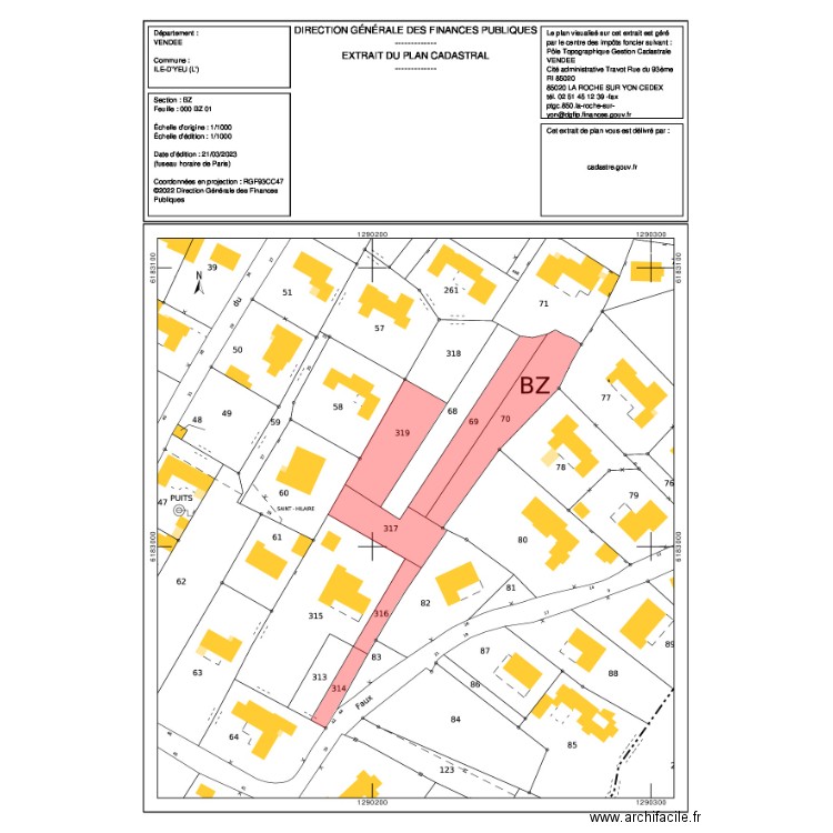 Plan decoupe YE 2 . Plan de 0 pièce et 0 m2