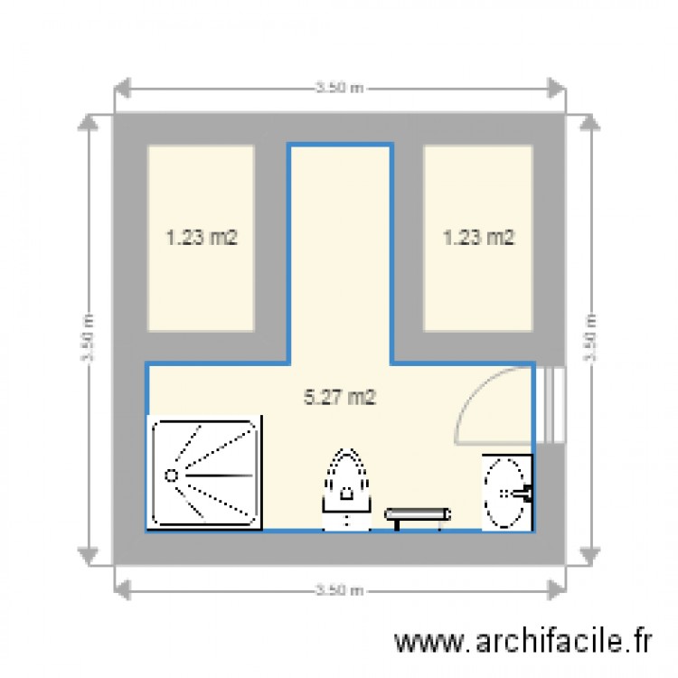 SDB DRESSING. Plan de 0 pièce et 0 m2