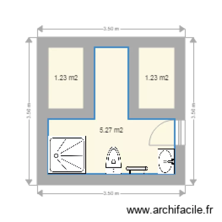 SDB DRESSING. Plan de 