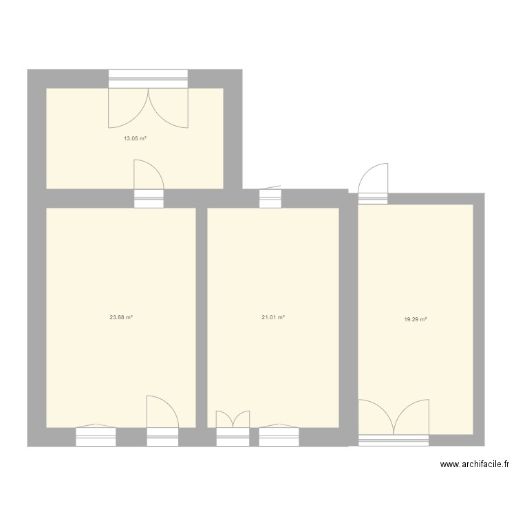 Facade Glaignes. Plan de 0 pièce et 0 m2