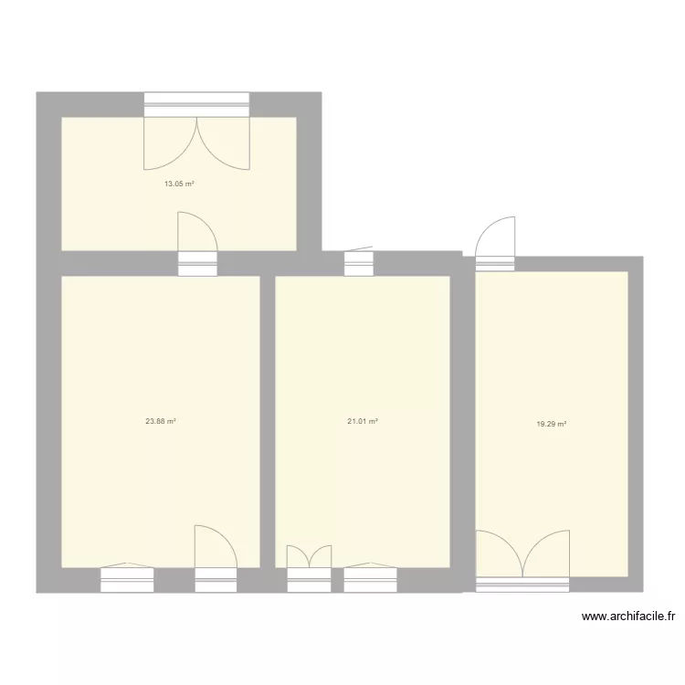 Facade Glaignes. Plan de 