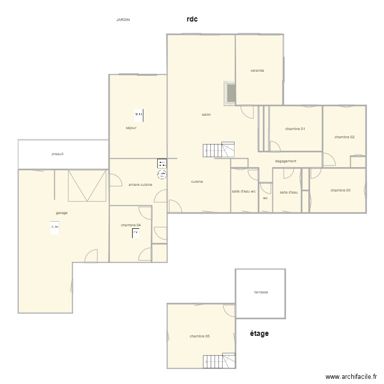 vanthuyne am. Plan de 22 pièces et 242 m2