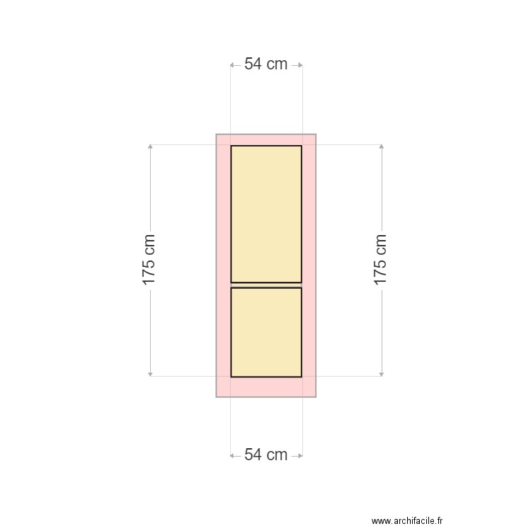 Réfrigérateur 01. Plan de 0 pièce et 0 m2