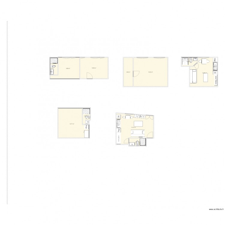 Cazaux 3e essai. Plan de 0 pièce et 0 m2