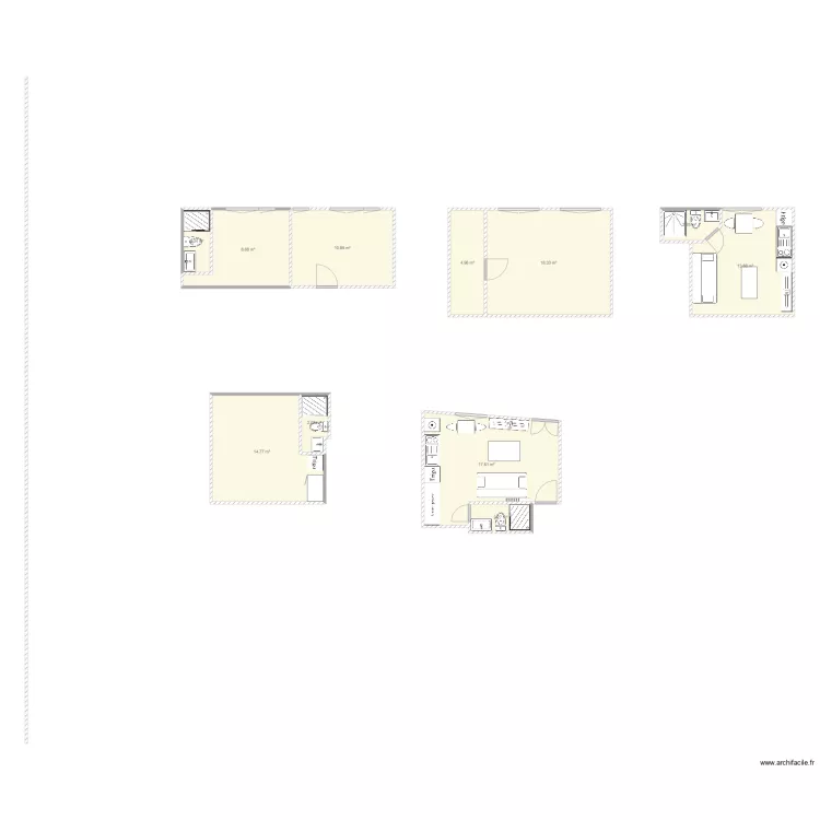 Cazaux 3e essai. Plan de 