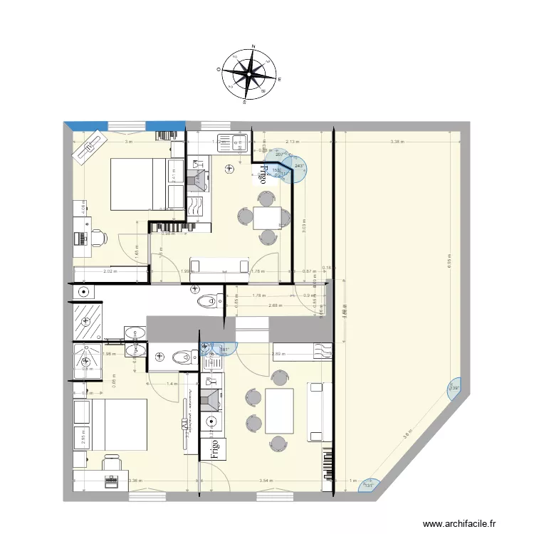 2eme &eacute;tage. Plan de 
