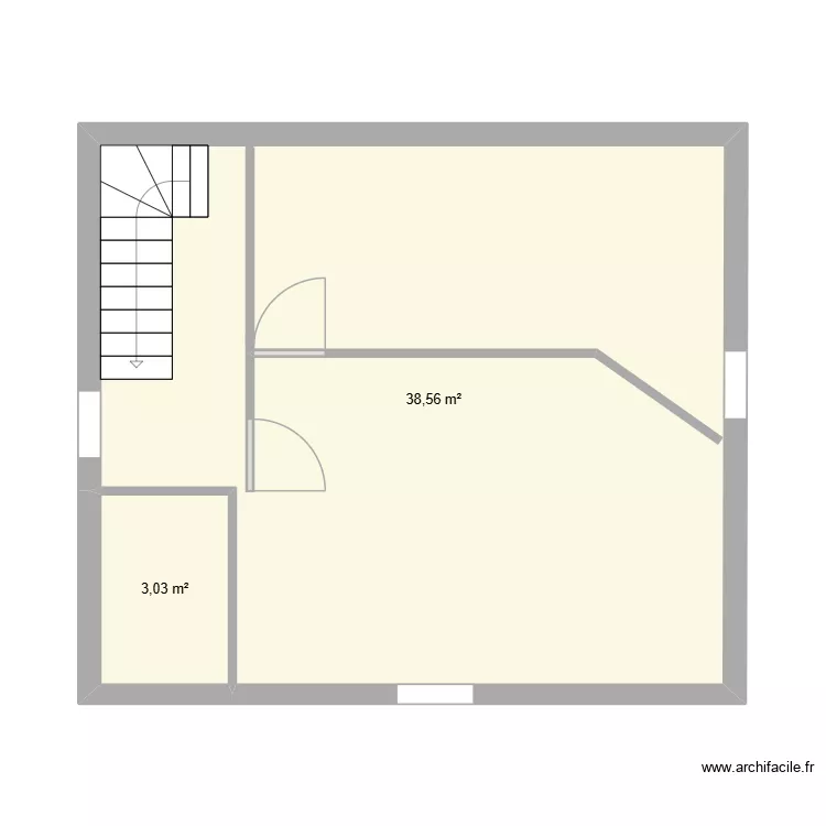 Mur2. Plan de 2 et 42 m² Mur2. Plan de 2 et 42 m²